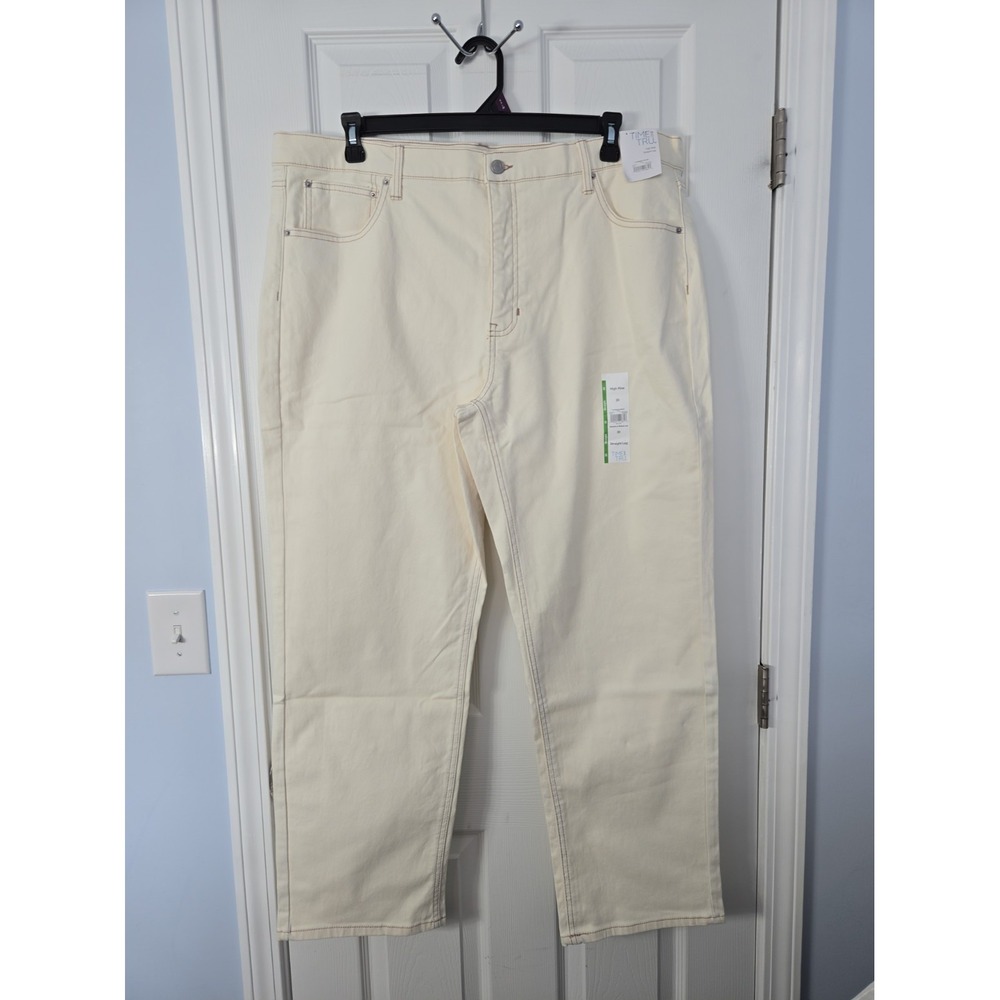 Time And Tru Woman's Plus Size 20 Winter White New With Tags Jeans